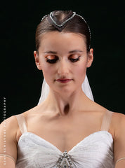 Headpieces - La Bayadere 'Kingdom of the Shades' Arm Drapes with Crystal Rhinestone Made-to-Order Headpiece
