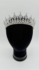 Tiara - Crystal and Silver Crown-Style