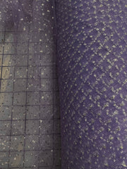 Enhanced Sparkle Tulle - 54-inches Wide Lavender/Silver