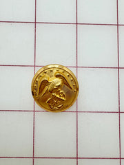 Buttons - Bird and Bird and AnchorAnchor Metallic Gold New!