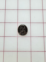 Buttons - Knight's Shield Vintage Metallic Antique Silver New!