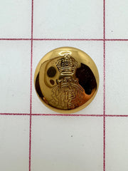 Buttons - Metallic Gold Crown and Shield New!