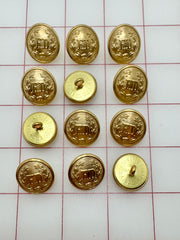 Buttons - FD Metallic Gold New!