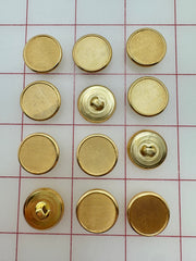 Buttons - Bright Metallic Gold New!