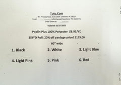 Sample Card - Poplin Plus- NEW!