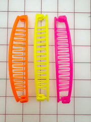 Hairclip - Plastic Multi-Colors 3PK