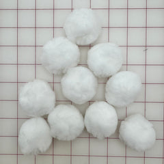Applique - White Pom Poms