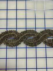 Metallic Trim - Vintage Antique Gold Trim 1/2YD Piece Left!