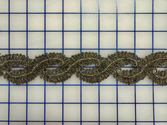 Metallic Trim - Vintage Antique Gold Trim 1/2YD Piece Left!
