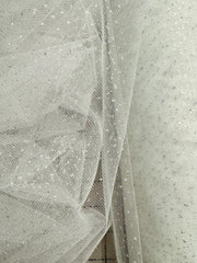 Regular Sparkle Tulle - 54-inches Wide White