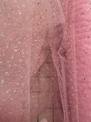 Regular Sparkle Tulle - 54-inches Wide Paris Pink
