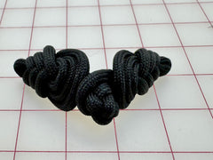 Applique - Vintage Black Knotted Cord Frog Close-Out