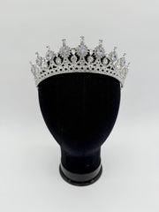 Tiara - Crystal and Silver Crown-Style