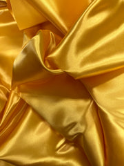 Grab Bag - Satin 60-inch Wide Real Gold 3/4-Yard Pieces