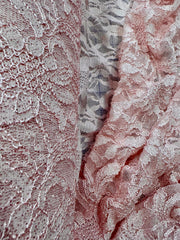 Stretch Lace - 60-inches Wide Pink Sparkly Close-Out