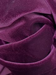 Grab Bag - Stretch Velvet 60-inches Wide Wine