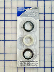 Artists Tape - 1/8 and 1/4 inch Black and White