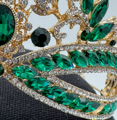 Grab Bag Tiara - Emerald and Gold Royal-Style