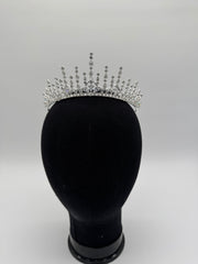 Tiara - Crystal and Silver Icycle-Style