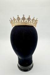 Tiara - Crystal and Gold Crown-Style