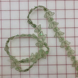 Non-Metallic Trim - 1-inch  Sequined Trim Sage Green