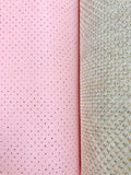 Sparkle Tulle - 54-inches Wide Pale Ballet Pink with Iridescent Silver Micro-Dots