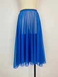 Ready-To-Wear Chiffon Skirt Deep Olympian Blue