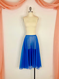 Ready-To-Wear Chiffon Skirt Deep Olympian Blue