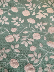 Brocade - 56/57-in Pale Green Small Flowers Metallic Brocade NEW!