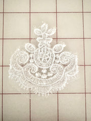 Applique - Sparkly Corded Lace White 3-Pack NEW!