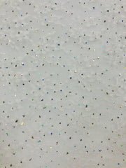 Fancy Lace - 60-inches Wide Iridescent Stiffened White