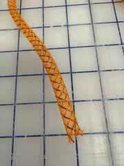 Horsehair: 1/2-inch Waffle Ribbon Tubing Orange Close-Out