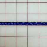 Metallic Trim - .25-inch wide Vintage Royal Blue and Silver Trim Close-Out