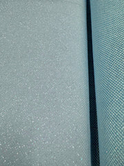 Iridescent Glitter Tulle - 58-inches Wide Light Blue