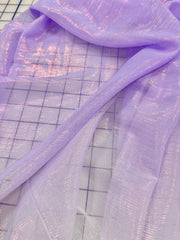 Poly Chiffon Ombre Metallic - 56-inches Wide Lilac