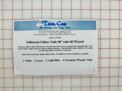 Sample Card - Iridescent Glitter Tulle