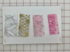 Sample Card - Metallic Designs Tulle
