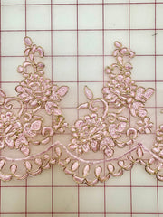Metallic Trim- Pink and Metallic Gold