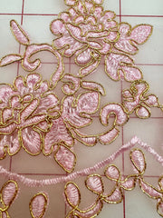Metallic Trim- Pink and Metallic Gold