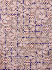 Fancy Lace - 60-inches Wide Peach Flower Design Eyelet Close-Out