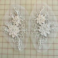 Applique - Embroidered White Pairs Special Purchase!