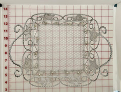 Fancy Basket - Silver with Star Design Only 2 Available Close-Out
