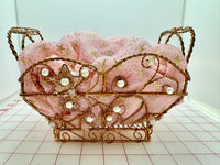 Fancy Basket - Gold with Pearl Design Only 2 Available Close-Out