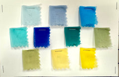 Sample Card - Polyester Chiffons New Colors! 3 Cards!