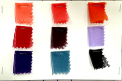 Sample Card - Polyester Chiffons New Colors! 3 Cards!
