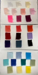 Sample Card - Polyester Chiffons New Colors! 3 Cards!