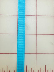 Grosgrain Ribbon - 3/8-inch Mystic Blue (Turquoise)