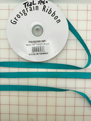 Grosgrain Ribbon - 5/8-inch Teal