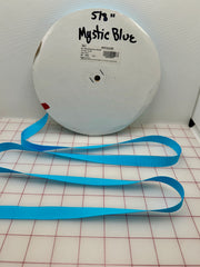 Grosgrain Ribbon - 5/8-inch Mystic Blue (Turquoise)