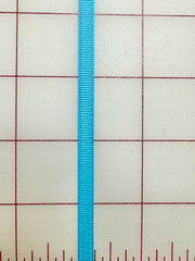 Grosgrain Ribbon - 1/4-inch Mystic Blue (Turquoise)